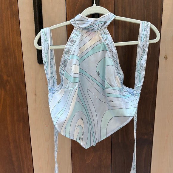 Emilio Pucci Top Asymmetric Perfect Vacation Blouse - Picture 1 of 3